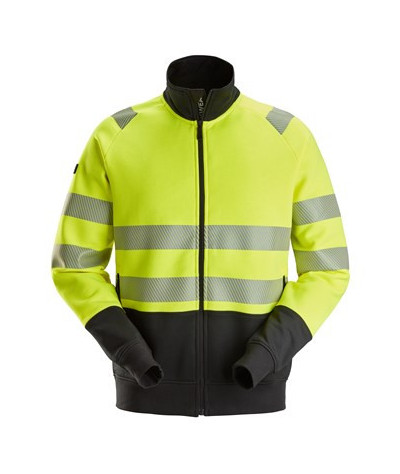 High-visibility jacket with full-length zipper, class 2