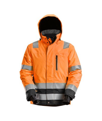 Lined high-visibility jacket, class 3
