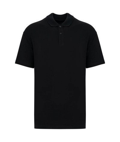 Eco-Friendly Men's Dropped Shoulders Pique Knit Polo Shirt
