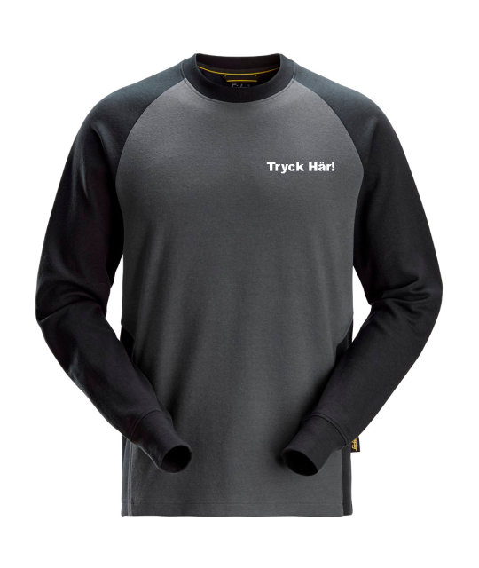 Litet Tryck på Vänster Bröst, max 10 x 6 cm