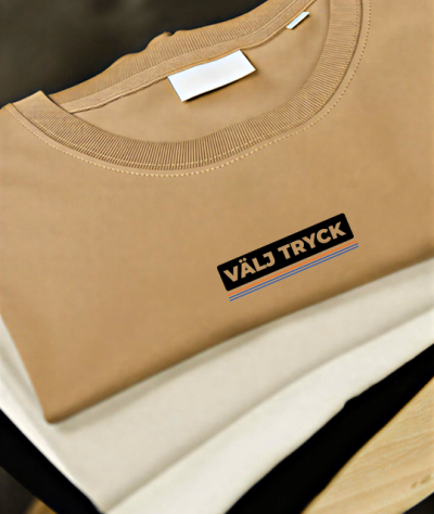 Klädtryck - Trefärgstryck litet tryck