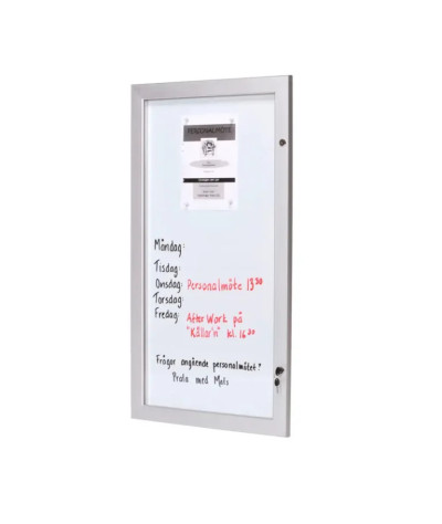 Låsbart Skyltskåp 12xA4,