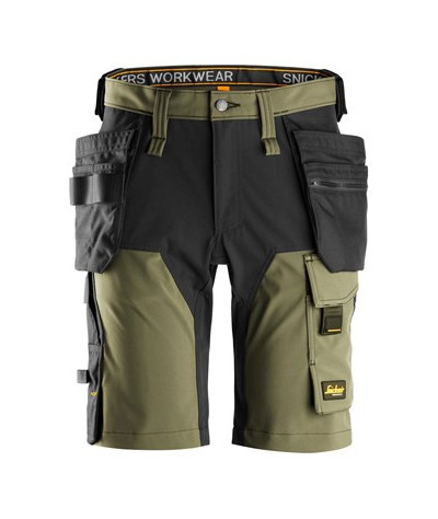 4-way stretch shorts with holster pockets