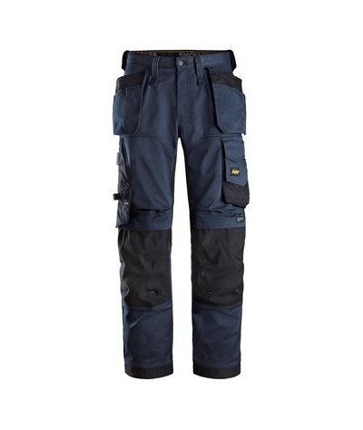 Stretch work trousers with holster pockets