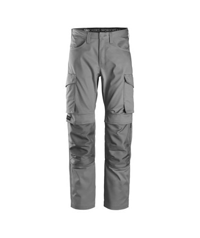 Service trousers with knee pad pockets