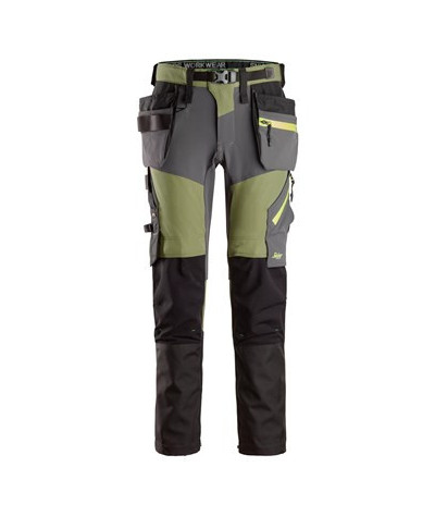 Softshell pants with stretch and removable holster pockets