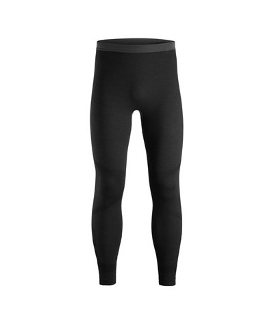 Seamless heat-regulating wool base layer pants