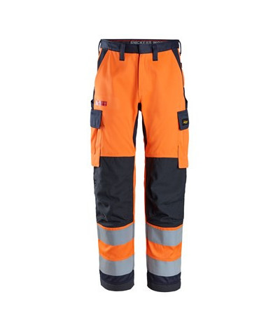 Work trousers, high-visibility orange class 2