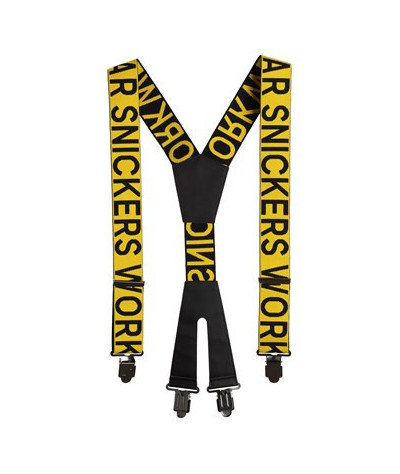 Suspenders with logo