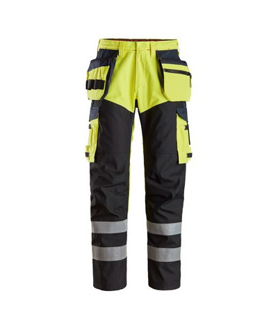 High-visibility trousers with holster pockets, 1 o'clock