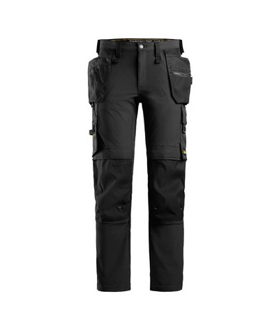 Stretch work trousers with holster pockets