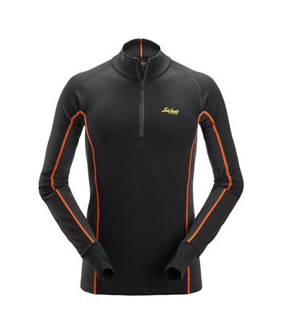 Stay Warm underställströja ½ zip i merinoull