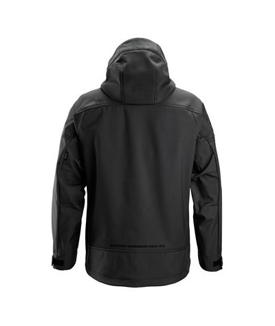 Softshelljacka med stretch och huva