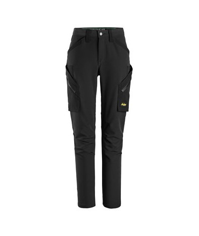 Stretch trousers without knee pockets, women's