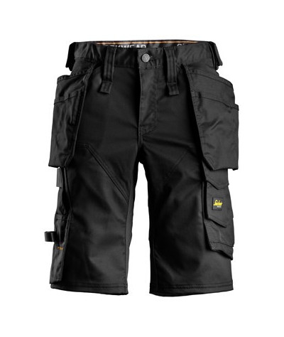 Stretch shorts with holster pockets, women's model