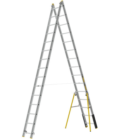 2-delad15+15 steg utskjutsstege PROF+