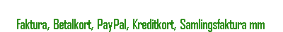 Payment methods
